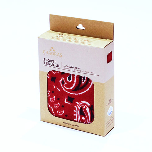 CHAORAS Sports Tenugui /  bandana Red